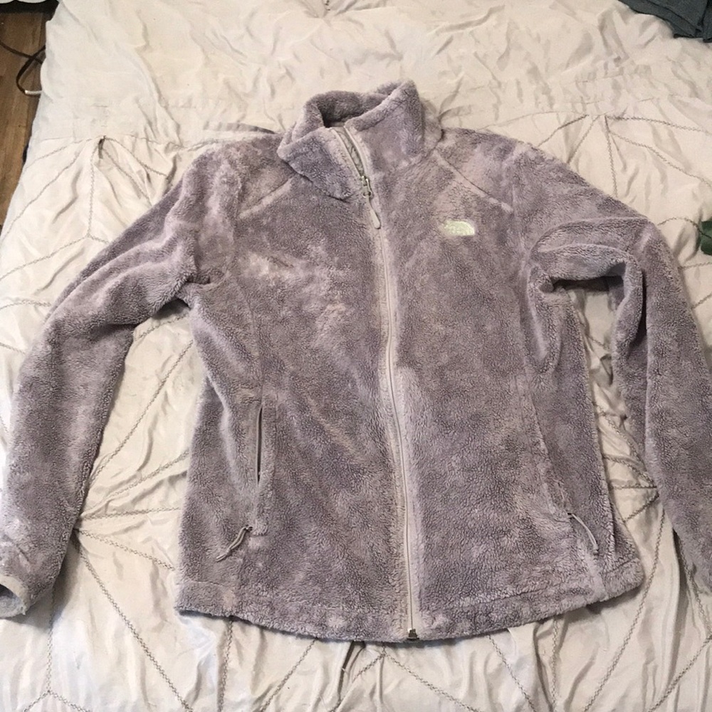Fuzzy North Face jacket